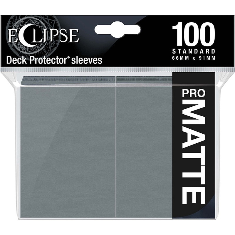 Eclipse Matte Standard Sleeves: Smoke Grey (100)
