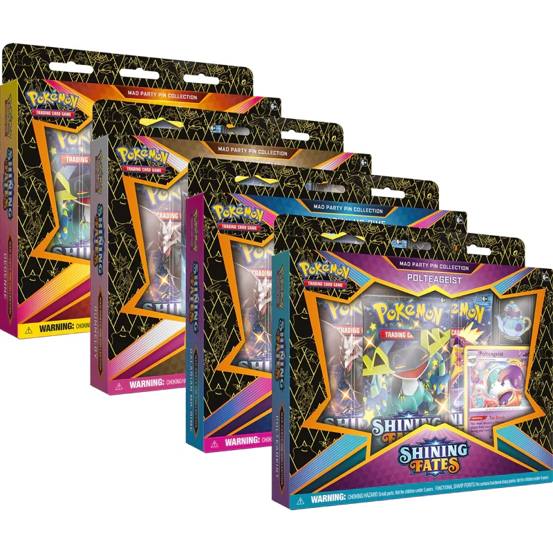Pokemon TCG: Shining Fates Mad Party Pin Collection