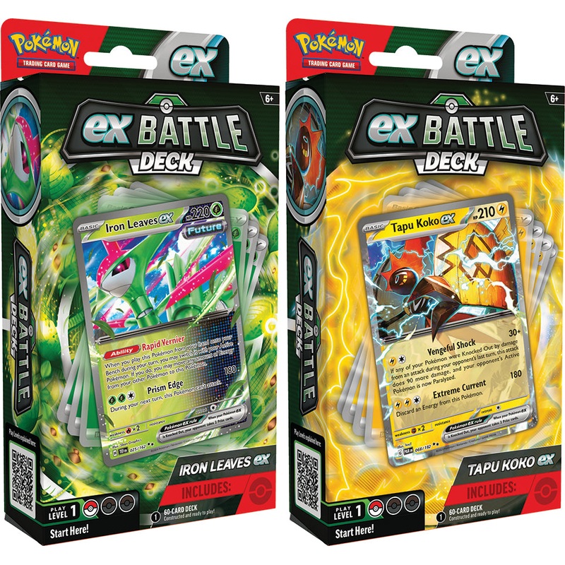 Pokemon TCG: Tapu Koko ex / Iron Leaves ex Battle Deck Display (6)