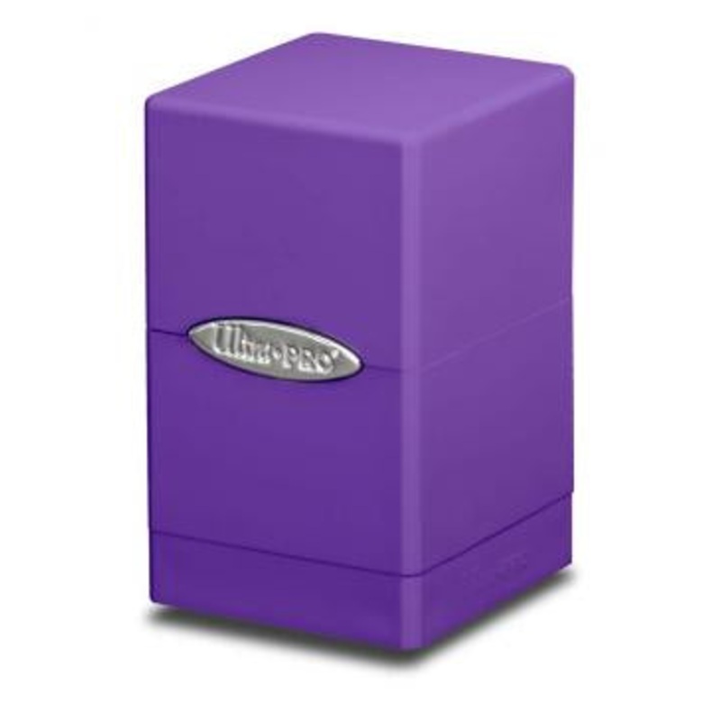 Satin Tower Deck Box: Purple