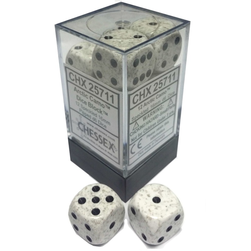 Speckled: 16mm Pip D6 Arctic (12)