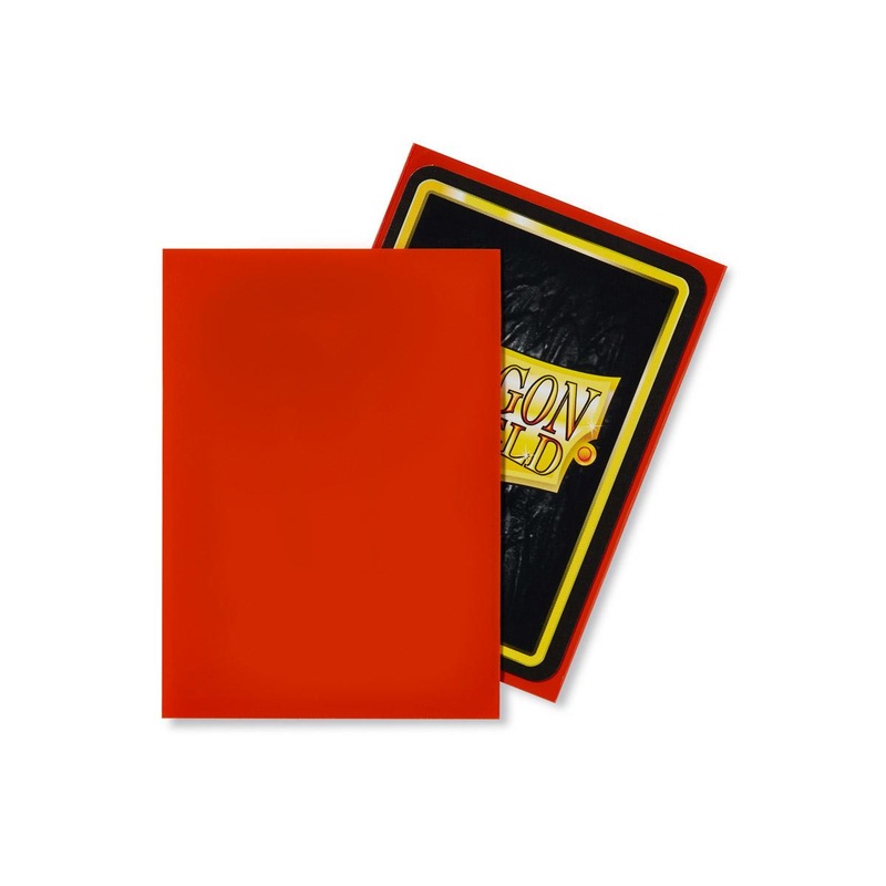 Dragon Shields: (100) Tangerine Matte