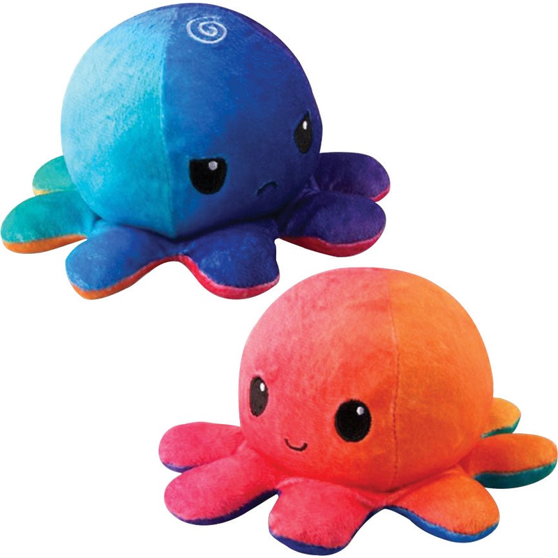 Reversible Octopus Plushie: Sunset/Mermaid