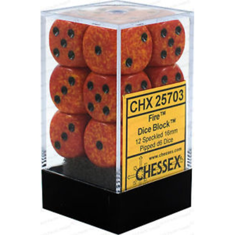 Speckled: 16mm D6 Fire (12)