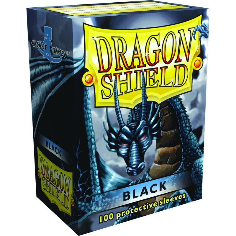 Dragon Shields: (100) Black Classic