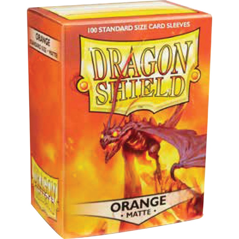 Dragon Shields: (100) Matte Orange