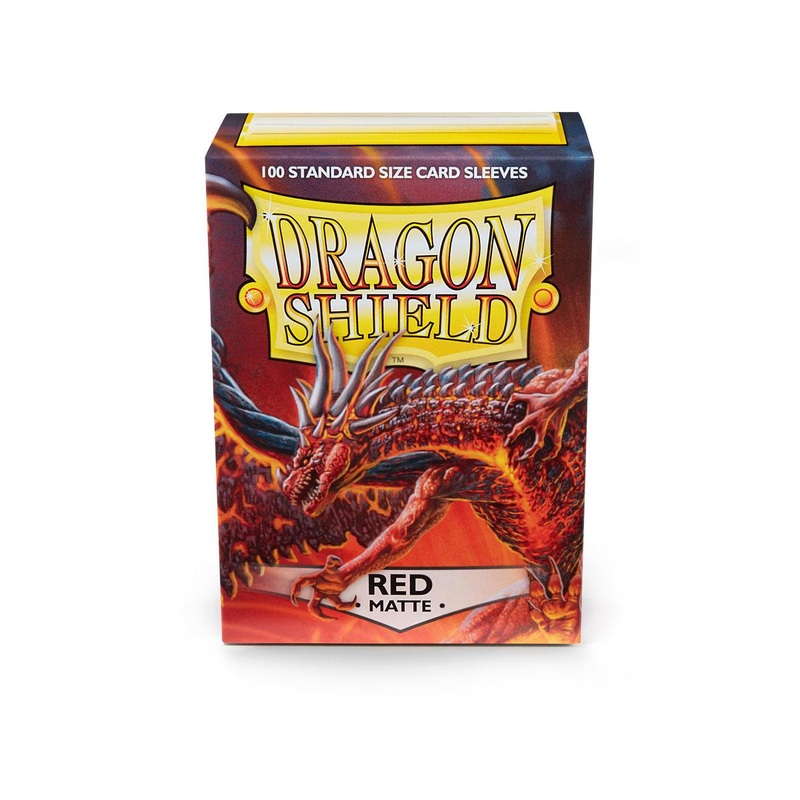 Dragon Shields: (100) Matte Red