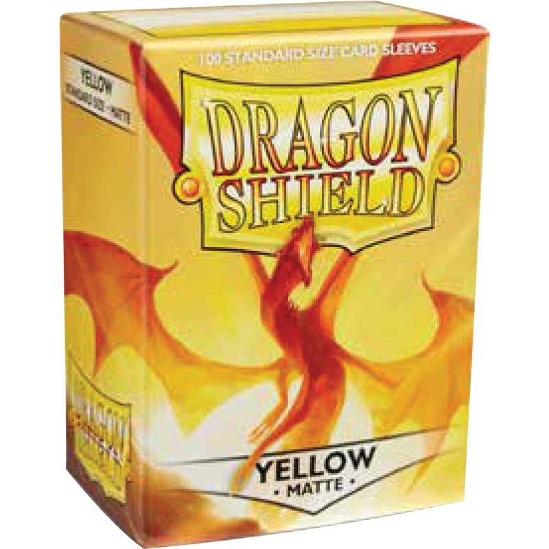 Dragon Shields: (100) Matte Yellow