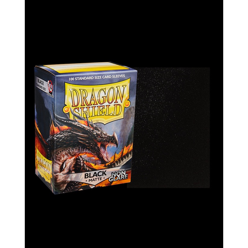 Dragon Shields: (100) Non Glare Matte Black