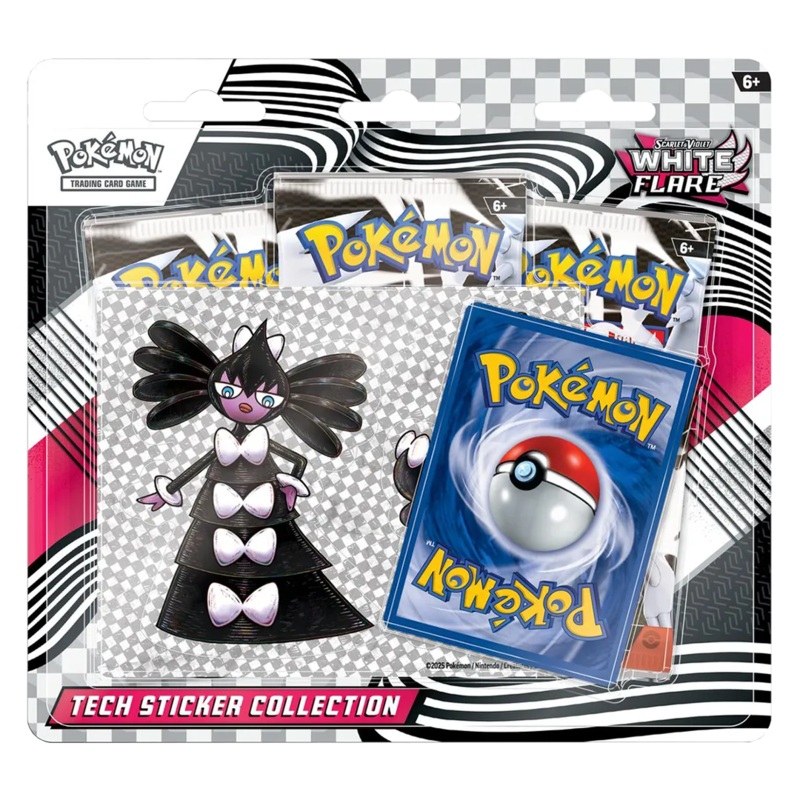 Pokemon TCG - White Flare GOTHITELLE Tech Sticker Collection 3-Pack Blister